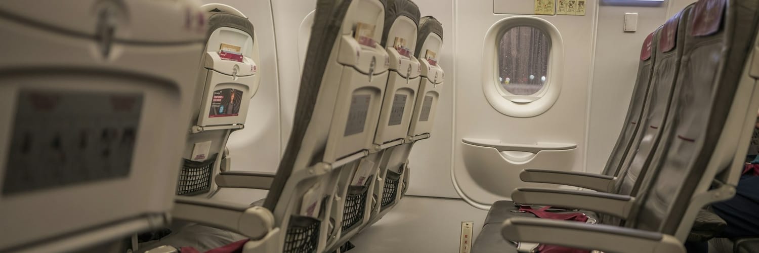The cabin of a passenger aircraft, where operating cabin crew work The cabin of a passenger aircraft, where operating cabin crew work